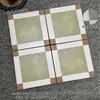 Azulejos Mosaico de Porcelana Completa Selecionados Cuidadosamente Azulejos de Piso para Cozinha Banheiro Grade Azul-Verde Antiderrapante Azulejos de Porcelana Calcária para Parede de Fundo de Loja