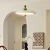 Lámpara Colgante Vintage de Restaurante Estilo Francés, Lámpara de Barra con Brazo Oscilante para Protección Ocular, Lámpara Colgante de Hilo de Pescar para Mesa de Comedor, Luminarias de Color Crema Francés