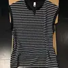 Chaleco Rayado para Hombre, Nuevo Estilo de Moda, Versátil Holgado Casual Diseño de Bloques de Color, Top Camiseta sin Mangas de Moda