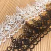 Encaje soluble en agua poliéster seda accesorios de ropa unilateral flor pequeña falda plisada almohada accesorios de ropa para niños fábrica directa punto