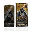 Película de Vidrio Templado ESD Black Diamond de 25 Grados de Alto Aluminio para Privacidad Anti-Espionaje para iPhone 16PM Película Protectora para Teléfono