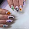 Pegatinas de uñas portátiles de alta calidad, nuevas, puramente hechas a mano, transfronterizas, patrón de gatito, superficie brillante, pegatinas de uñas al por mayor