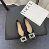 Zapatos Planos de Punta Fina Bajos para Mujer 2026 de Moda Versátiles Otoño/Invierno Nuevos Zapatos Estilo Francés Pedrería