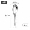 Directo de Fábrica Acero Inoxidable 304 Fondo Plano Cuchara Alta Estética Cuchara para Sopa para Cocina Casera Restaurante Mesa Comedor Vajilla Cuchara Cucharón