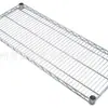 Cochecito de Dos Niveles con un Reposabrazos Malla de Alambre de Dos Capas Acero Inoxidable Cromado Acero al Carbono Carrito Silencioso Carro de Picking para Almacén de Comercio Electrónico