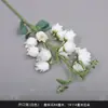 Flor artificial blanca Mori flor de seda blanca lechosa flor de techo suave para salón de bodas peonía rosa nieve
