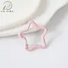 Fecho de mola pentagrama pequeno perolado colorido liga de zinco acessórios de joia material de chaveiro de contas DIY pingente