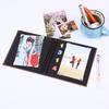 Álbum de fotos de cartón negro con superficie de lino de alta calidad de 6 pulgadas, patrón de serigrafía, álbum de fotos hecho a mano, libro de registro de crecimiento para niños