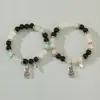 Europa e Estados Unidos transfronteiriços um par de pulseiras ins vento bons amigos namoradas contas elásticas Coringa pulseira de moda pulseira atacado
