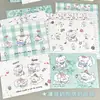 Papel de Carta Lindo Color Menta con Diseño de Dibujos Animados, Papel de Carta de Regalo de Alta Calidad para Cartas Manuscritas, Perfecto para Regalar