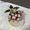 15 Diamante Rosa Decoración para el Hogar Flores de Simulación Flores para Sostener en Bodas Arreglo Floral para Ventana de Centro Comercial Flores Falsas