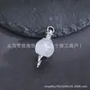 Fornecimento Direto da Fábrica de Pingente de Pedra Natural Ametista Cristal Rosa Colar Coluna Hexagonal de Ponta Única Pingente de Cristal de Pedra Natural Redondo