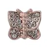 Panjia Nova Rosa Dourada Diamante Quente Amor Liga Metálica Contas Acessórios DIY Pulseira Pulseira