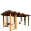 Pérgola de aleación de aluminio directa de fábrica, Toldo exterior, Cenador, Pabellón de paisaje para parque comunitario, Aceptamos pedidos de ingeniería de comercio exterior