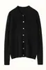 Elegante Camisa Suéter de Caxemira Slim-Fit com Gola Polo Canelada, Suéter Tricotado, Novo Estilo Outono e Inverno, Cardigan Botão-a-Botão Emagrecedor para Mulheres