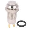 Interruptor de botón pequeño de metal de dos patas de alta gama de 8 mm con autobloqueo y sin lámpara, mini interruptor de botón de encendido redondo
