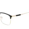 Gafas Retro Ultraligeras para Hombre Negocio Casual Armazón de Aleación para Cejas Sin Pinzas en la Cara Gafas Danyang 1116