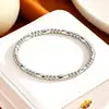 Suministro Especial Transfronterizo Acero de Titanio Abrible Pulsera de Mano Hidráulica de Alta Gama para Hombres y Mujeres 18K Sin Decoloración Joyería de Moda al por Mayor