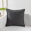 Funda de Cojín Decorativo Amazon Estilo Nórdico Moderno Minimalista con Borde de Terciopelo Cojín para Sofá Cojín Lumbar Cojín para Cabecero de Cama