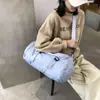 Mochila Multifuncional de Grande Capacidade para Viagens de Curta Distância Bolsa de Mão Leve para Homens e Mulheres Bolsa Esportiva para Fitness com Compartimento Separado para Roupas Molhadas e Secas