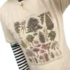 Moda de Verano Camiseta Unisex Árbol Vintage Camisetas para Mujer Broma