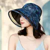 Sombrero de Sol de Organza Envolvente para Mujer, Transpirable a Prueba de Viento para Ciclismo con Parte Superior Vacía, Estilo Chino Elegante Sombrero de Sol para Protección Solar al Aire Libre
