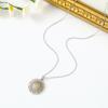 Nuevo Collar de Acero de Titanio Europeo y Americano de Venta Caliente Transfronterizo para Mujer Ins Chapado en Oro Plata Colgante Bicolor Moda Elegante Venta Directa de Fábrica