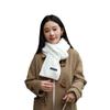 Bufanda tejida de color puro nueva 2023 para mujer otoño e invierno a la moda simple de alta calidad cálida bufanda corta para estudiante