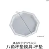 Molde de Silicona para Posavasos de Resina Epoxi, Resina de Cristal DIY, Forma Redonda, Cuadrada, Octagonal, con Caja de Almacenamiento, Lote