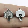 20X15Mm 1.5g Liga Multicor Acessórios para Joias Vintage DIY Esportes Música Aro de Basquete Pingente