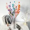 Fruta de Amapola Simulada Caña Bola de Espuma Esquejes Ramo Muebles para el Hogar de Interior Estilo Pastoral Simulado Flores Artificiales