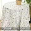 Tela de algodón y lino floral japonesa con estampado a cuadros cortina sofá tela de lino grueso mantel fresco tela y fondo de cabeza de tela