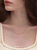 Precioso Collar de Espinela de 2 mm Lujo Ligero Moda de Nicho Cadena para Clavícula 2024 Tendencia Popular de Internet para Novias