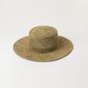 Sombrero Plano de Algas Tejido a Mano Ligero de Primavera y Verano Nuevo Europeo y Americano Sombrilla para Viajes al Aire Libre Sombrero Plano de Algas