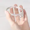 TikTok Explosivo Tres Vidas III Campana Tres Anillos Pulsera para Mujer Lujo Ligero Diseño de Nicho Nueva Moda China Pulsera para Novia