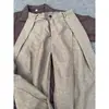Pantalones de corte A arrugados y curvos con caída, pantalones casuales rectos para hombre, pantalones para hombre estilo old money