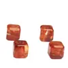 Marca Famosa Cristal Flor Roja Natural Cubos de Hielo Flor Roja Azúcar Cubos Cuentas Sueltas Fábrica Mayorista Venta Directa