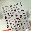 Tiesu Estilo Europeo y Americano Ins Hoja Fina Pegatina Simple para Uñas M-1199 Chica Fría Pegatina Adhesiva Escarchada para Uñas
