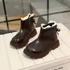 Botines Cortos para Niñas con Adorno de Encaje Botas de Princesa 2026 Primavera/Otoño Nuevos Botines de Cuero Antideslizantes Estilosos Botas Individuales para Niños Medianos y Mayores