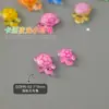Decorações de Desenho Animado para Nail Art Tartaruga Colorida Luminosa Fofa Item Quente de Celebridade da Internet Pedras Strass para Unhas de Resina Macaron Gelatina 3D