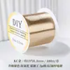 Rollo grande de 100 metros alambre de cobre conservador de color 0.2 mm material de tejido DIY hecho a mano alambre metálico filigrana alambre para enrollar alambre para envolver flor
