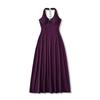 Ap25366-25 Nuevo Estilo de Verano Europeo y Americano Estilo Pura Pasión Sexy Escote en V Espalda Descubierta Vestido Largo