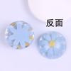 Parche de resina para pendientes, accesorios para el cabello, material para manualidades, margaritas gelatinosas suaves de 20 mm de grosor