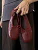 Bailarinas de Piel de Oveja con Lazo para Mujer, Zapatos tipo Abuela sin Cordones, Suela Suave, Zapatos Planos Bajos Cómodos