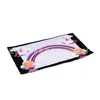 Capa de livro com estampa de desenho animado em PVC capa de livro material escolar bolsa de PVC transparente bolsa com zíper cor atacado