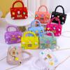 2026 Nuevo Modelo Bolso Mini Pequeño Hecho a Mano con Parches DIY, Bolso Cruzado con Cadena para Mujeres y Niños, Bolso de Gelatina