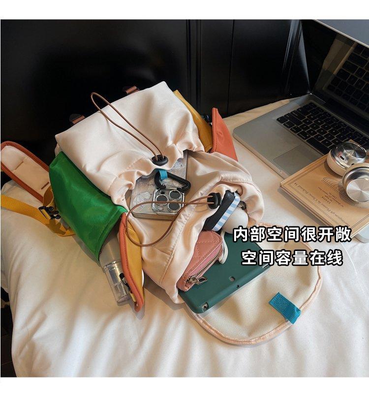 幼儿园小学生儿童书包2025新款时尚撞色男女孩外出游轻便研学