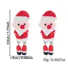 Brinco de Resina Tridimensional Europeu e Americano de Nicho Papai Noel Boneco de Neve Feriado Desenho Animado Fofo Acessório de Presente de Festa Transfronteiriço