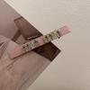 2024 Nuevo Pinza de Pato Brillante de Satén Pinza Pequeña Estilo Chanel para el Cabello Pinza para el Fleco Resorte Dulce Versátil Pinza Lateral