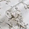 Papel Pintado Autoadhesivo 3D Tridimensional Engrosado No Tejido Precisión Estilo Europeo Pastoral Dormitorio Cálido Cabecera Sala de Estar Pared de Fondo Papel Pintado